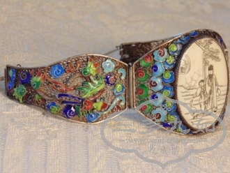 Chinese Cloisonne and Ivory Bracelet 3.jpg
