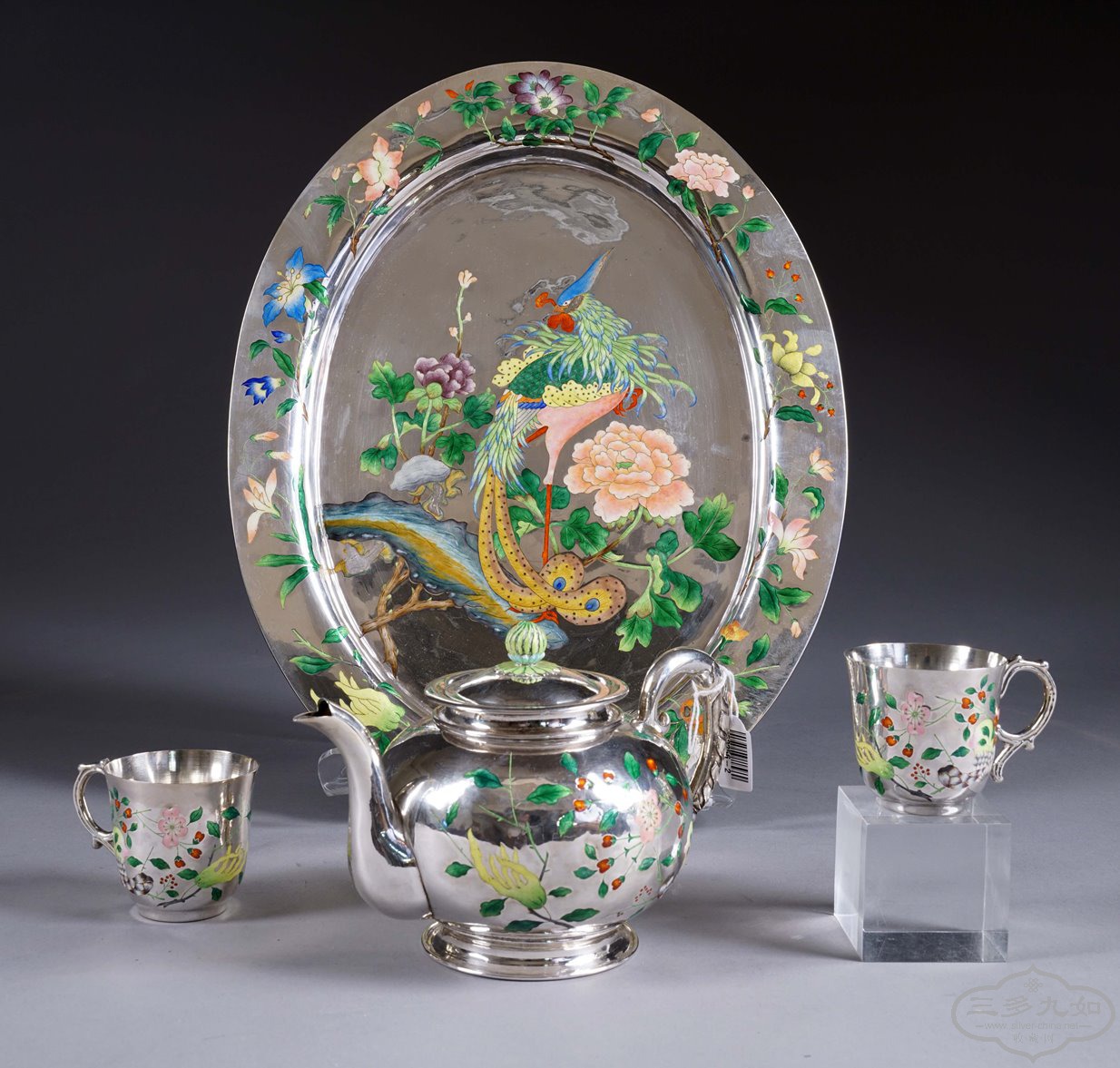 Beijing enamel salver and teaset.jpg