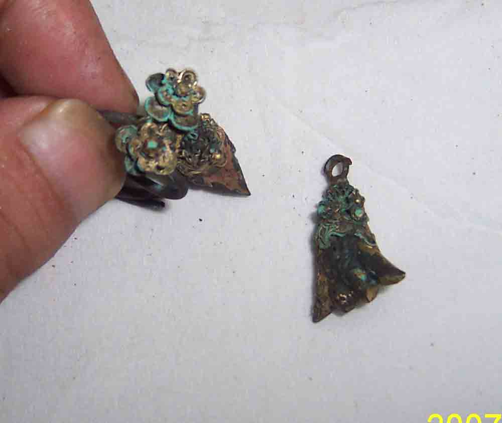 厚重，传世．龙头镯子一对，