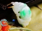 已链接-120归爱钱人-拍21---┋筆墨紫燕┋清代老阳绿翡翠瓜果小吊坠