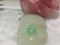 【铭】清 冰种满正阳绿小果坠子