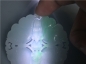 【玉泉文玩】L153创汇期糯冰种飘绿翡翠双蝶戏金钱花牌吊坠