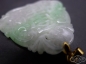 种水好 双面工镂空雕的老翡翠福寿牌坠